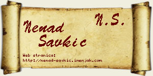 Nenad Savkić vizit kartica